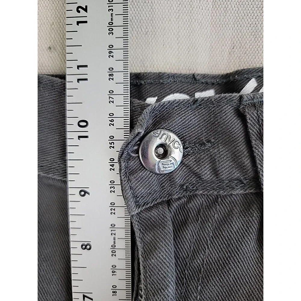 Enyce Jeans Mens 32x29 Straight Black Hip Hop Sean‎ Combs Mid Rise Cotton Logo